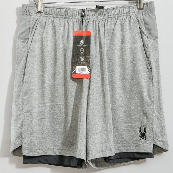 Spyder Men's tech Knit short‎ GRAY - Picture 1 of 10
